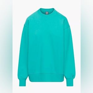 TNA Cozy Fleece Boyfriend Crew Sweatshirt